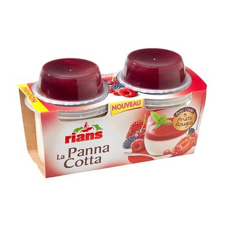 La Panna Cotta coulis 5 fruits rouges